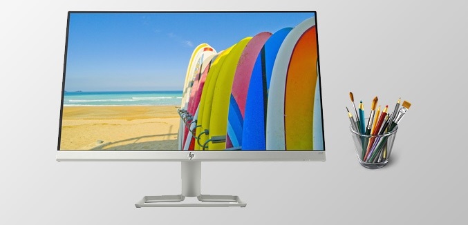 Monitor, LCD HP, 24F, 23.8 inch, wide, Full HD